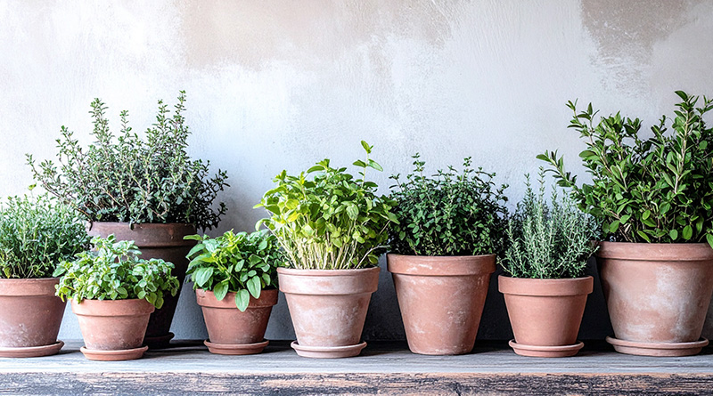 Houseplant care for beginners starts with the right pot. Clay pots absorb water.