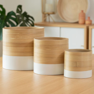 Handspun Bamboo Container