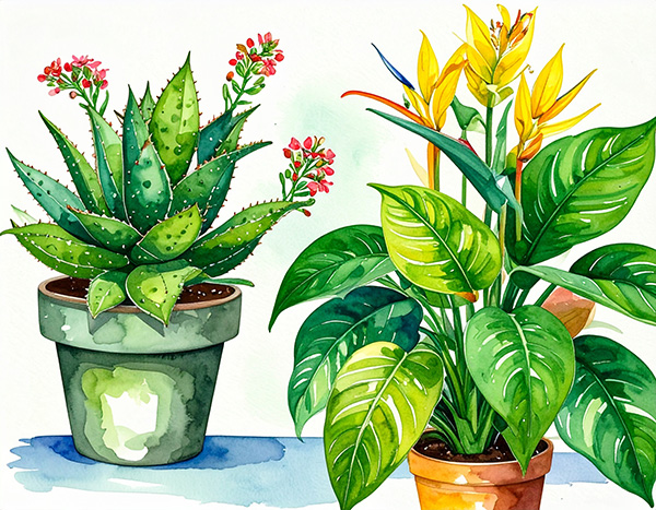 How Often Should You Water Your Houseplants? Succulent and tropical houseplants have different watering needs.